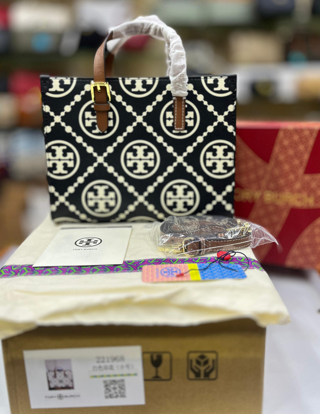 Tory Burch| Mini T Monogram Tote