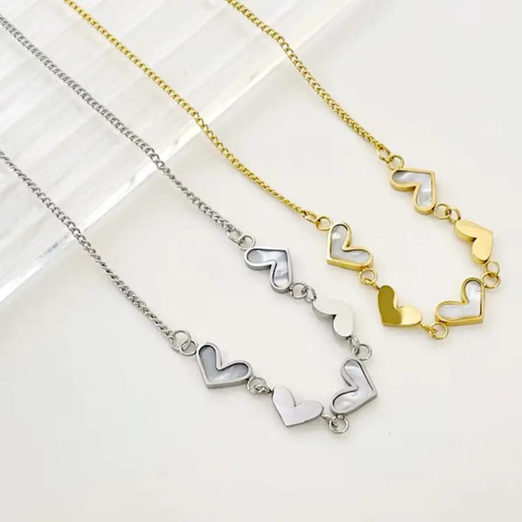 Elegant Enamel Heart | Neckless